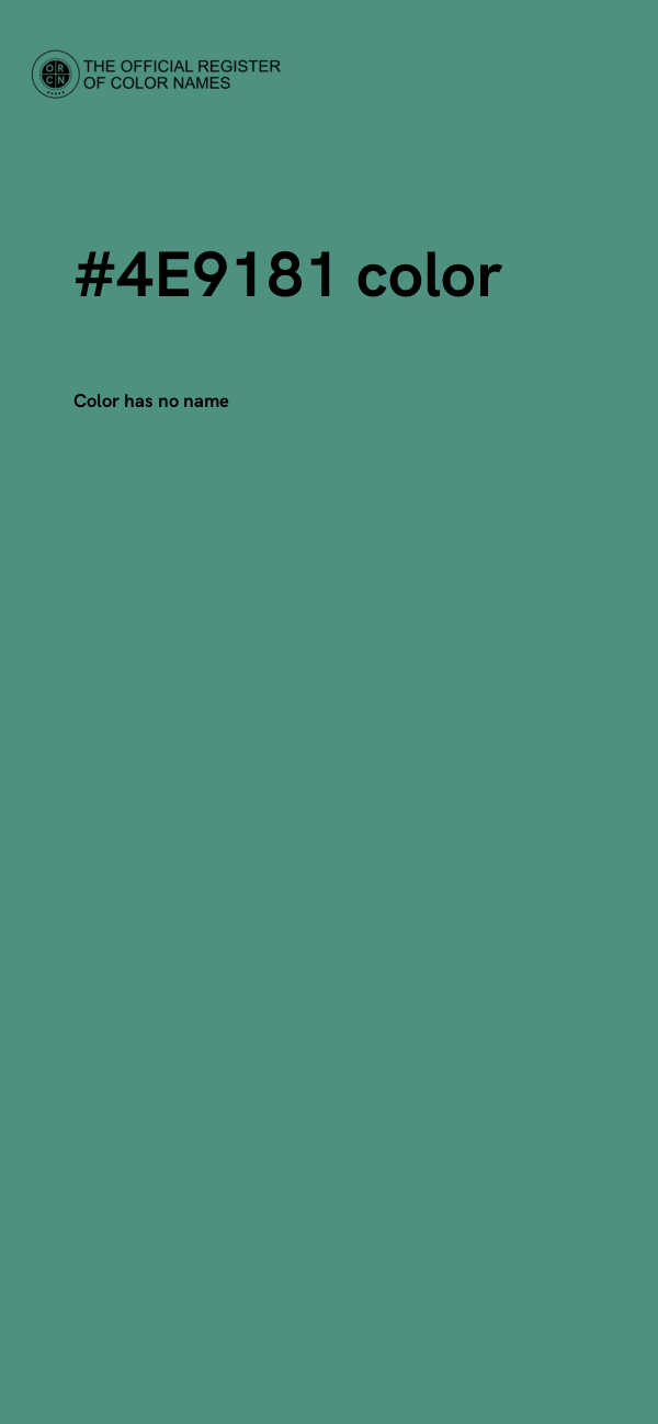 #4E9181 color image