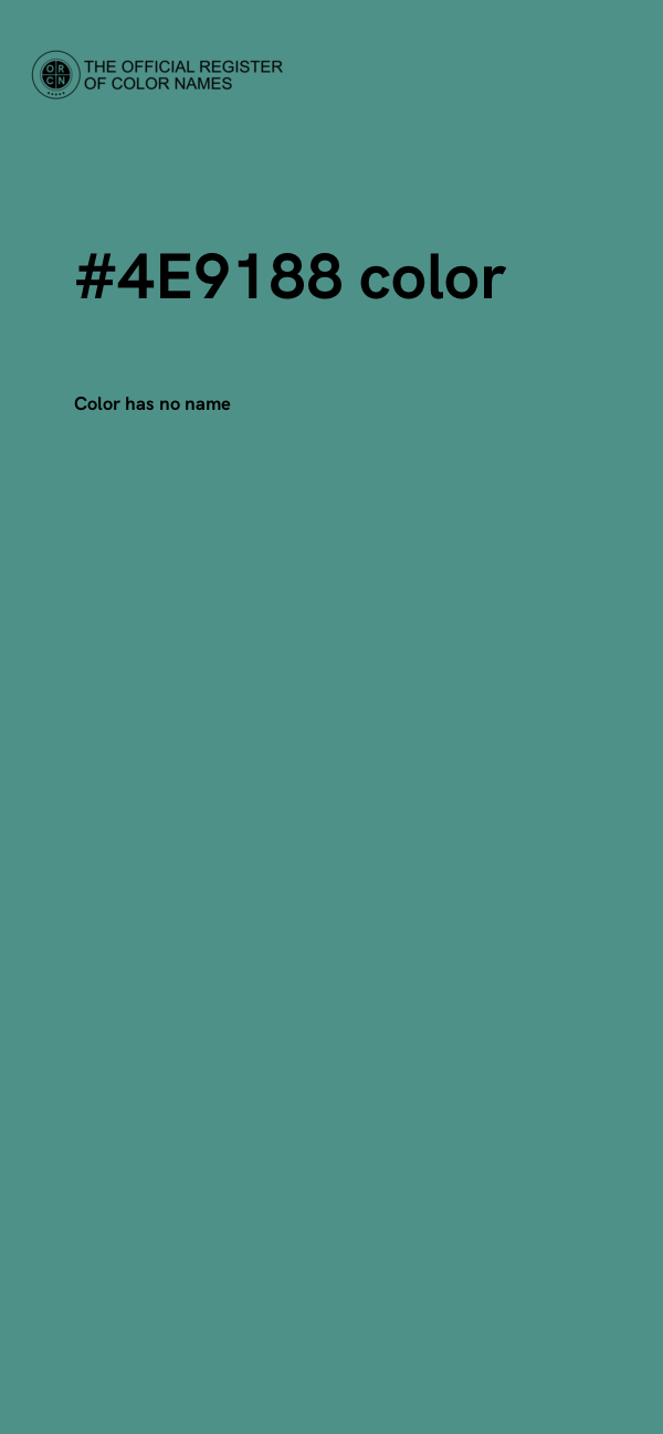 #4E9188 color image