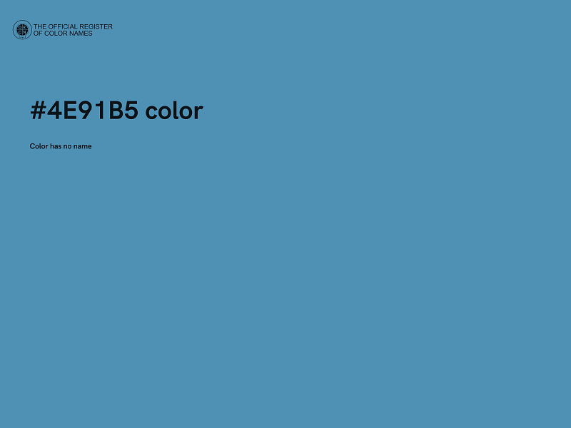 #4E91B5 color image