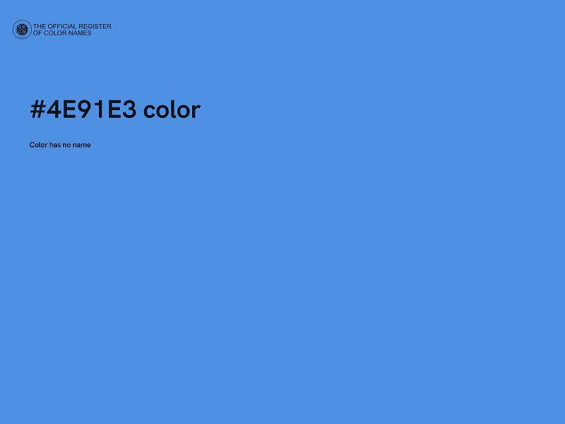 #4E91E3 color image