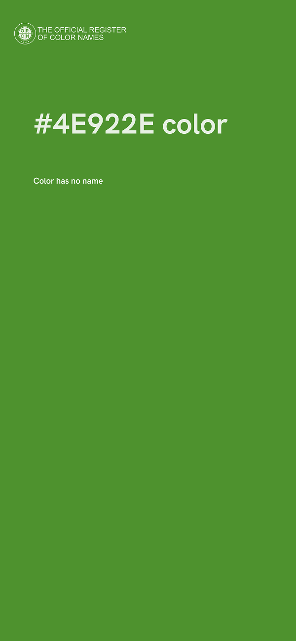 #4E922E color image