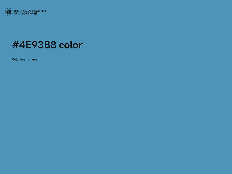 #4E93B8 color image