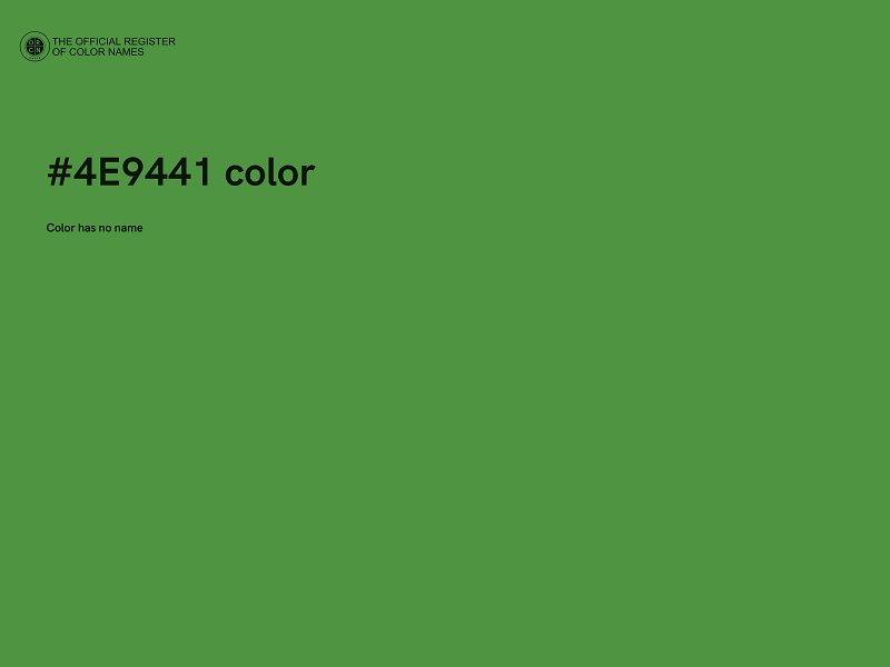 #4E9441 color image