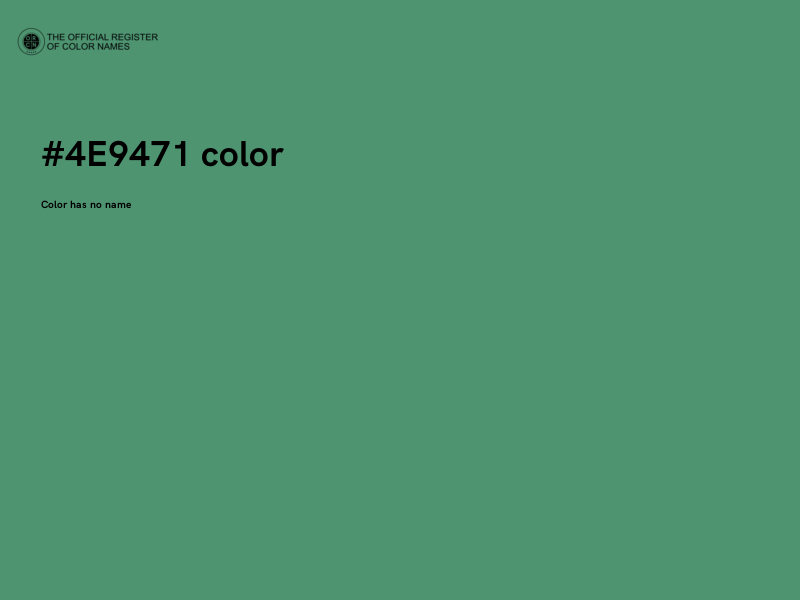 #4E9471 color image
