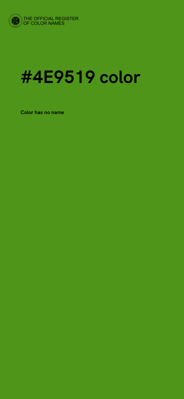 #4E9519 color image