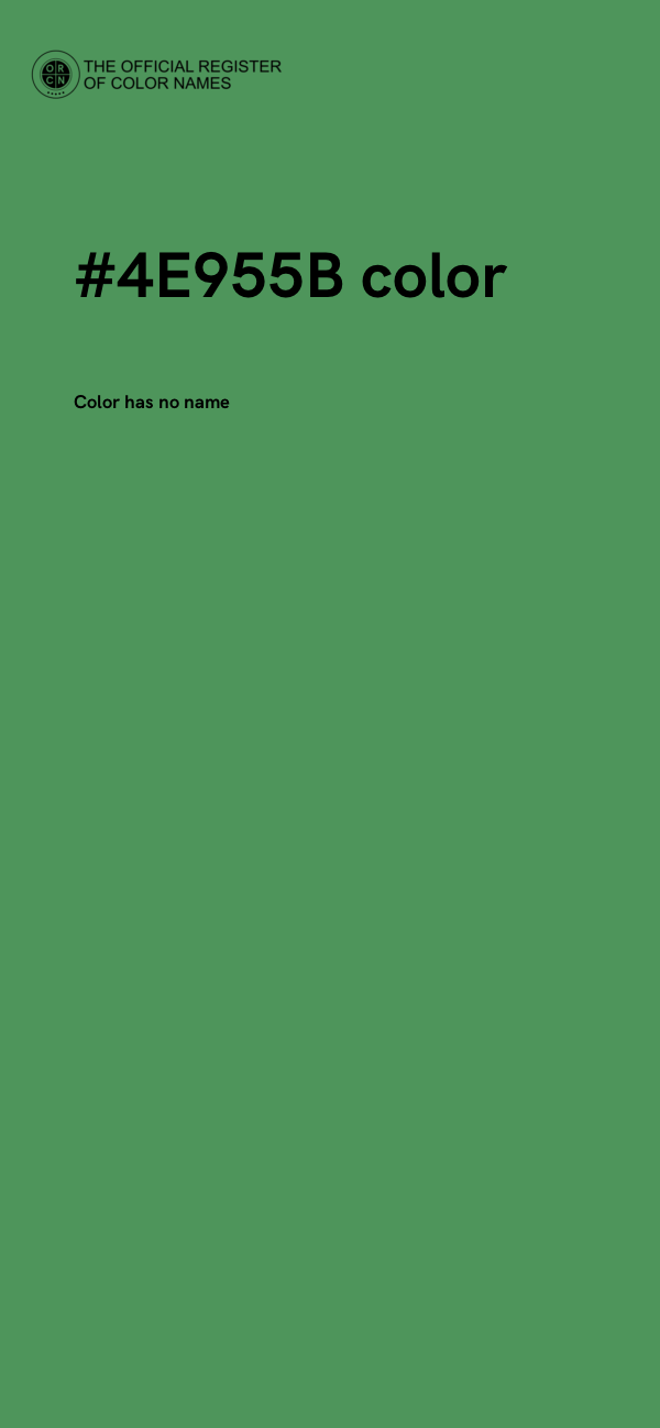 #4E955B color image
