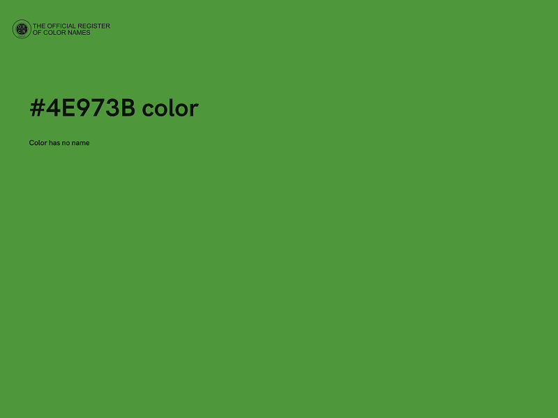#4E973B color image