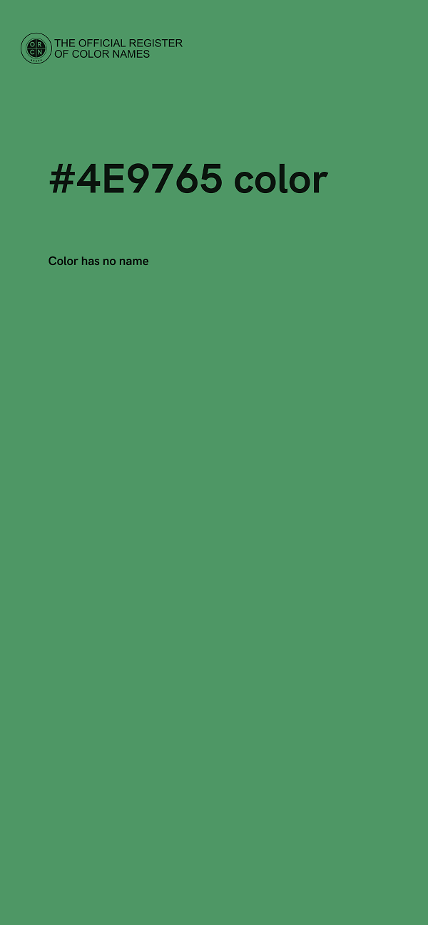 #4E9765 color image