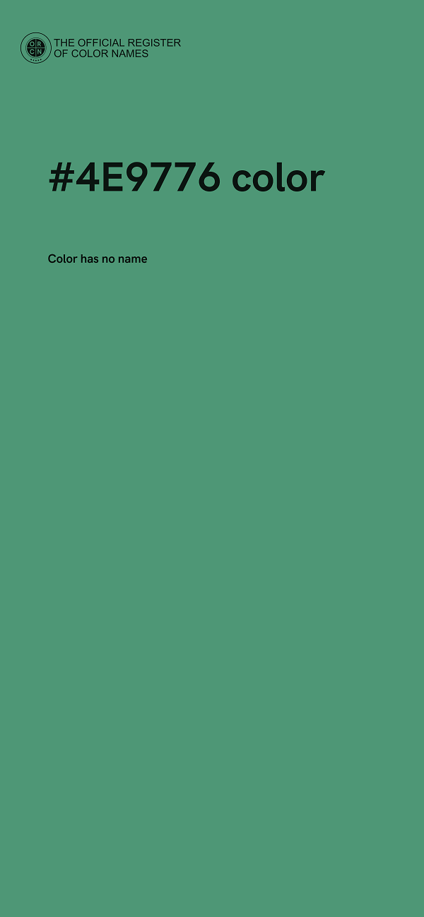 #4E9776 color image