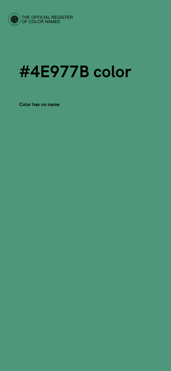 #4E977B color image
