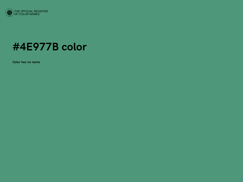 #4E977B color image