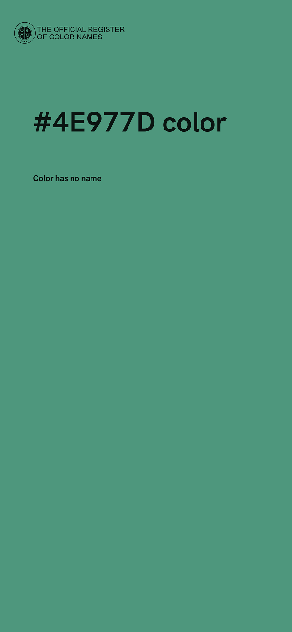 #4E977D color image