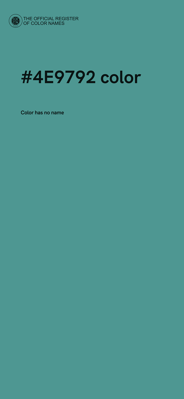 #4E9792 color image