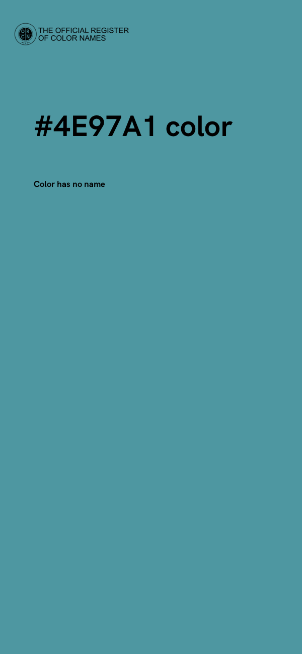 #4E97A1 color image