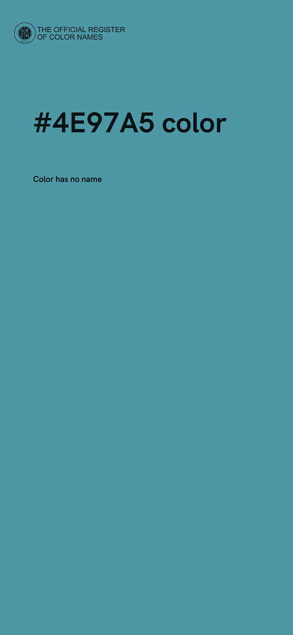 #4E97A5 color image