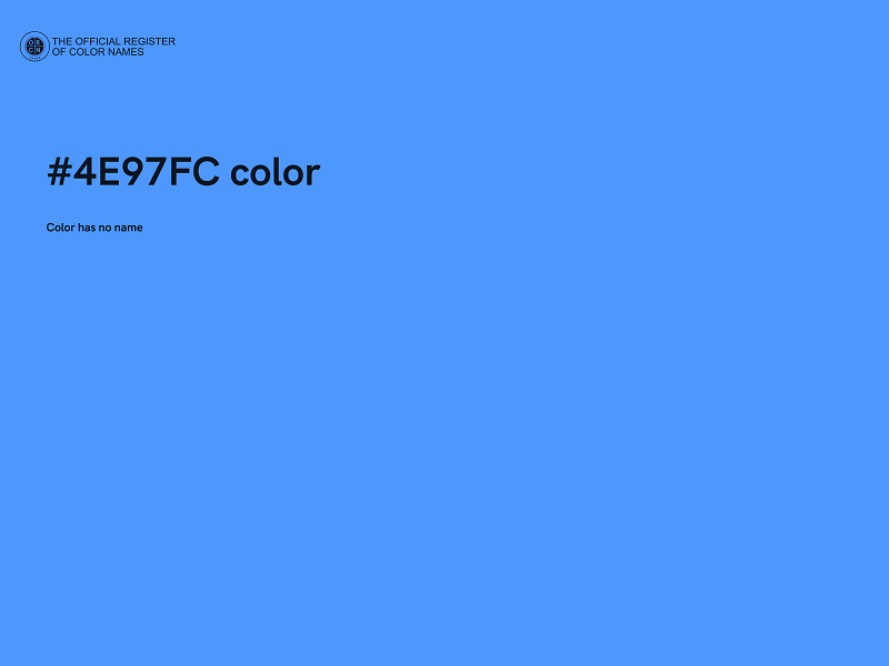 #4E97FC color image