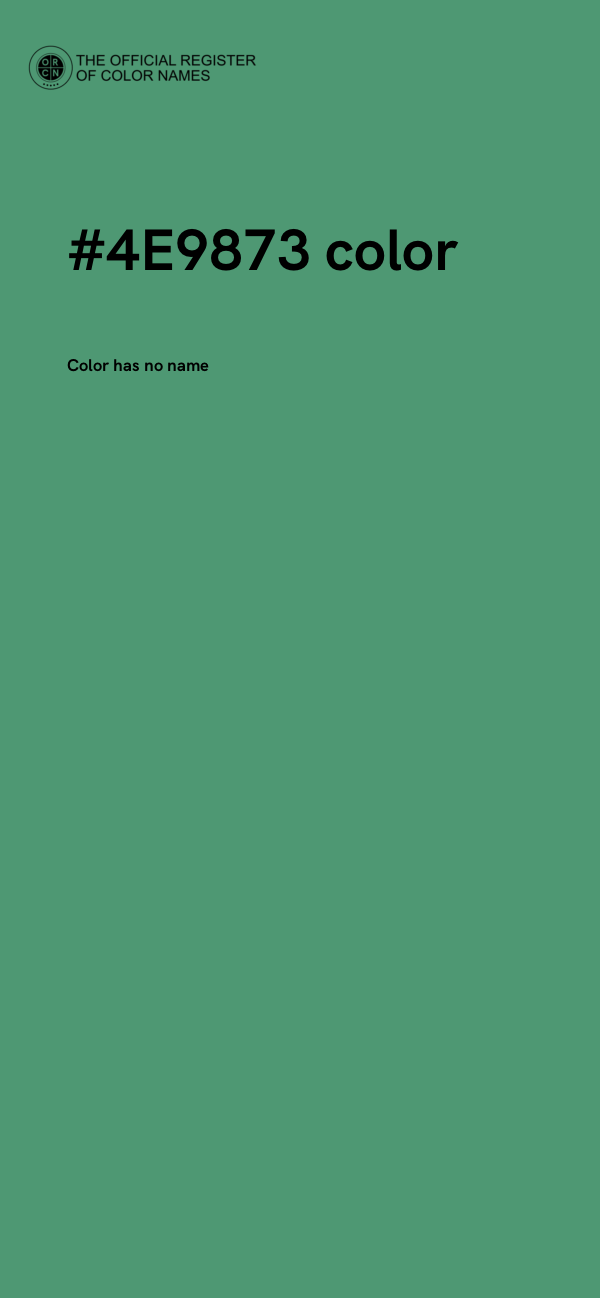 #4E9873 color image