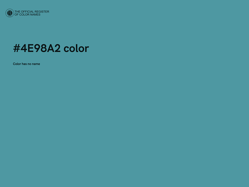 #4E98A2 color image