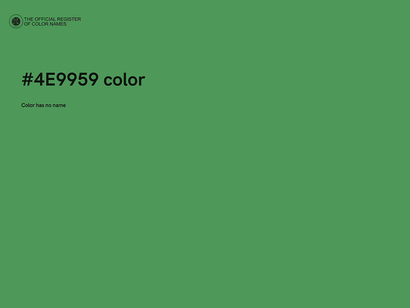 #4E9959 color image