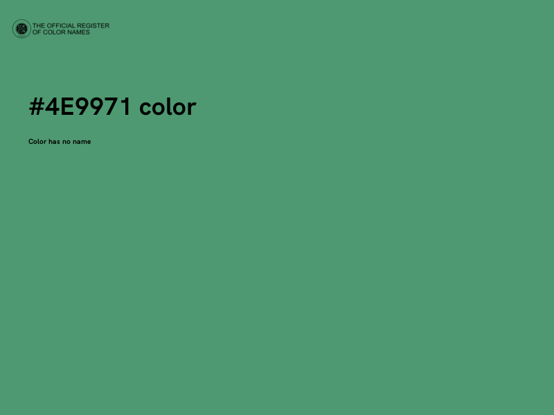 #4E9971 color image