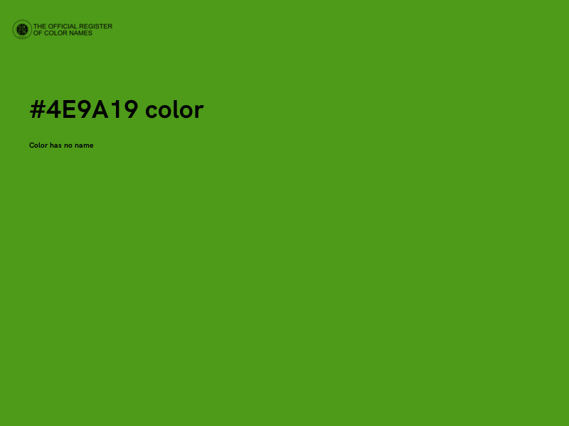 #4E9A19 color image