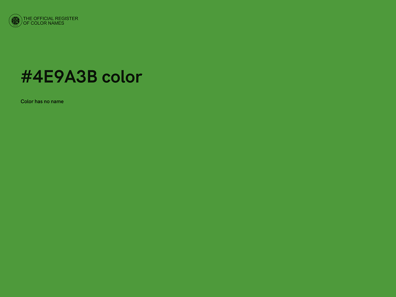 #4E9A3B color image
