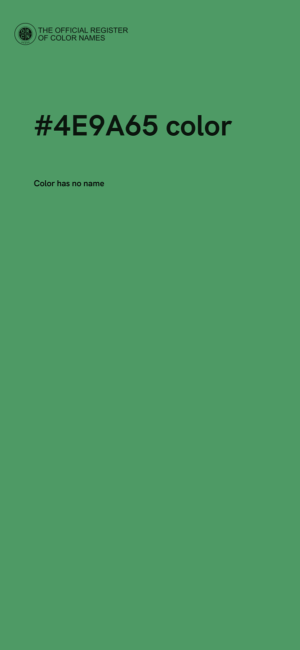 #4E9A65 color image