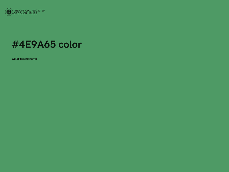 #4E9A65 color image