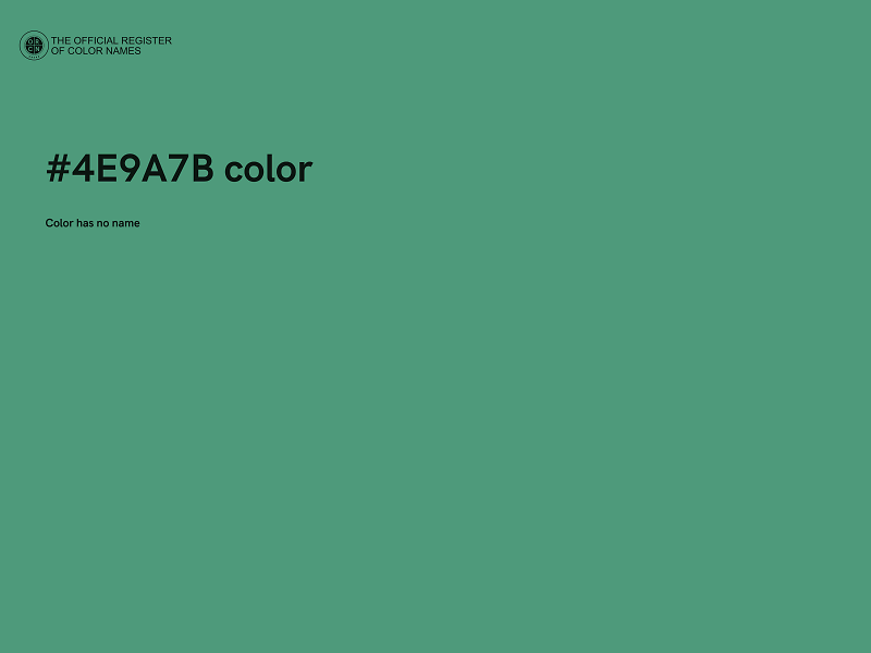 #4E9A7B color image