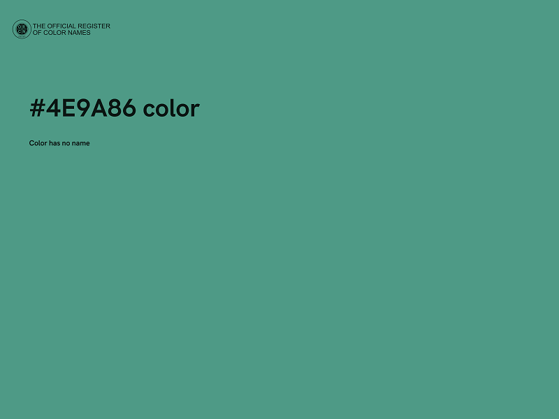 #4E9A86 color image