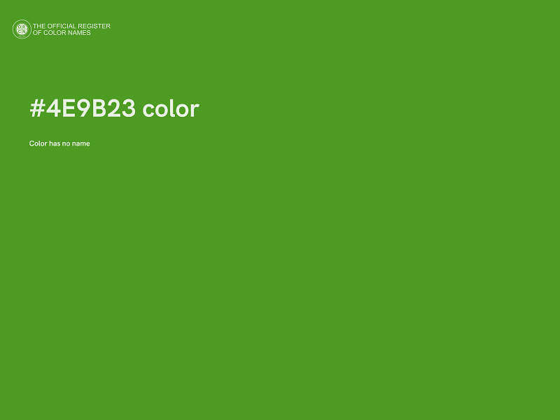 #4E9B23 color image