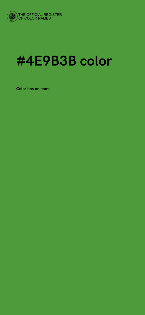 #4E9B3B color image