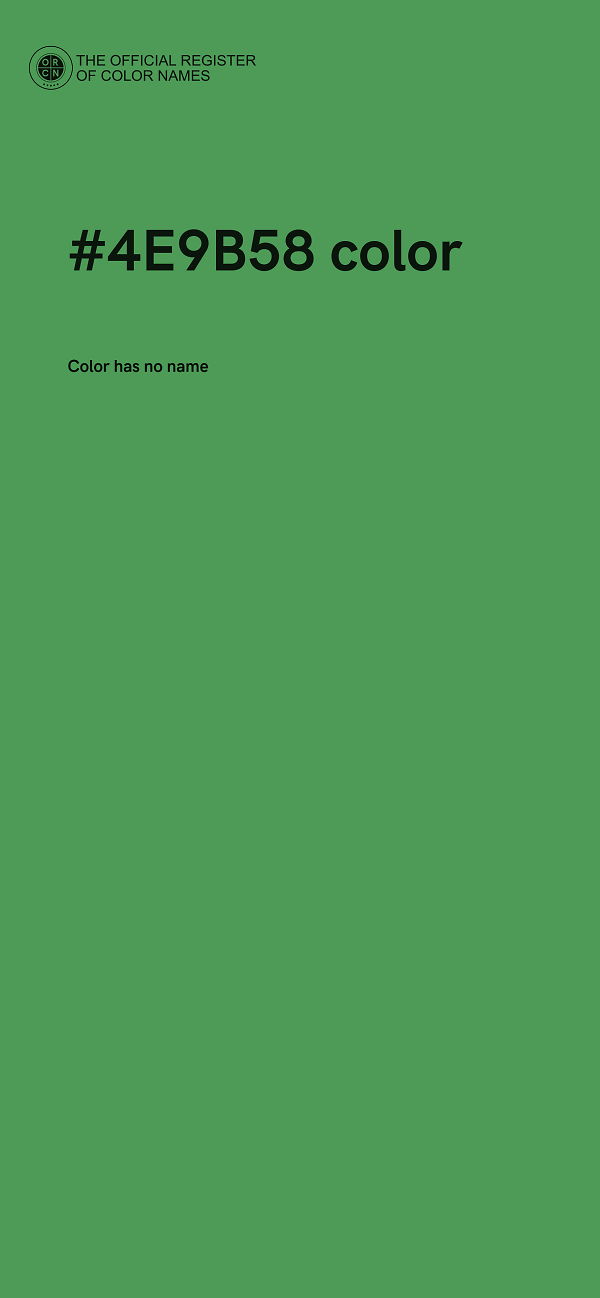 #4E9B58 color image