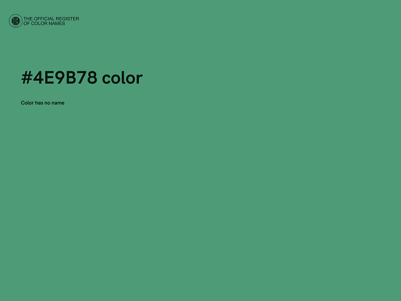 #4E9B78 color image