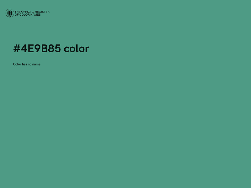 #4E9B85 color image