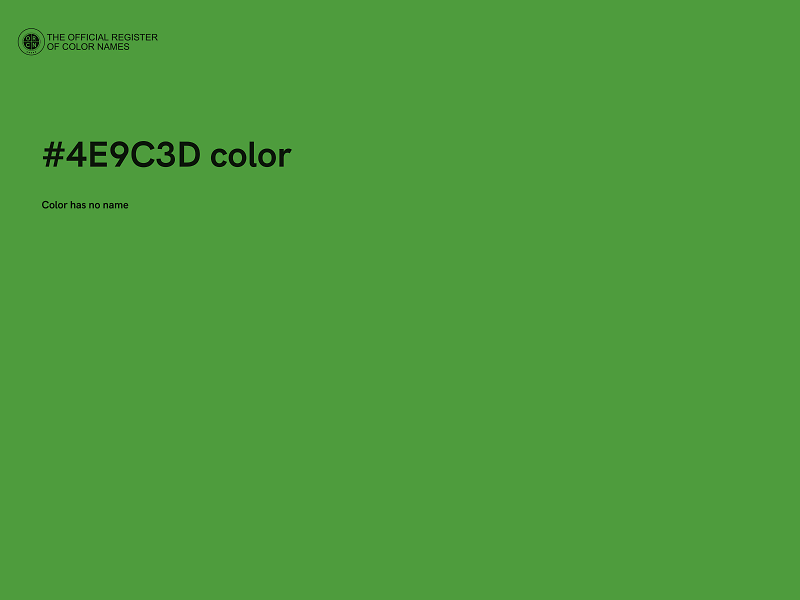 #4E9C3D color image