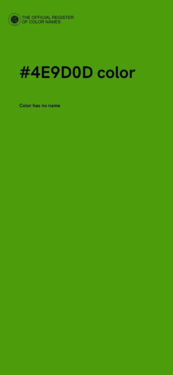 #4E9D0D color image