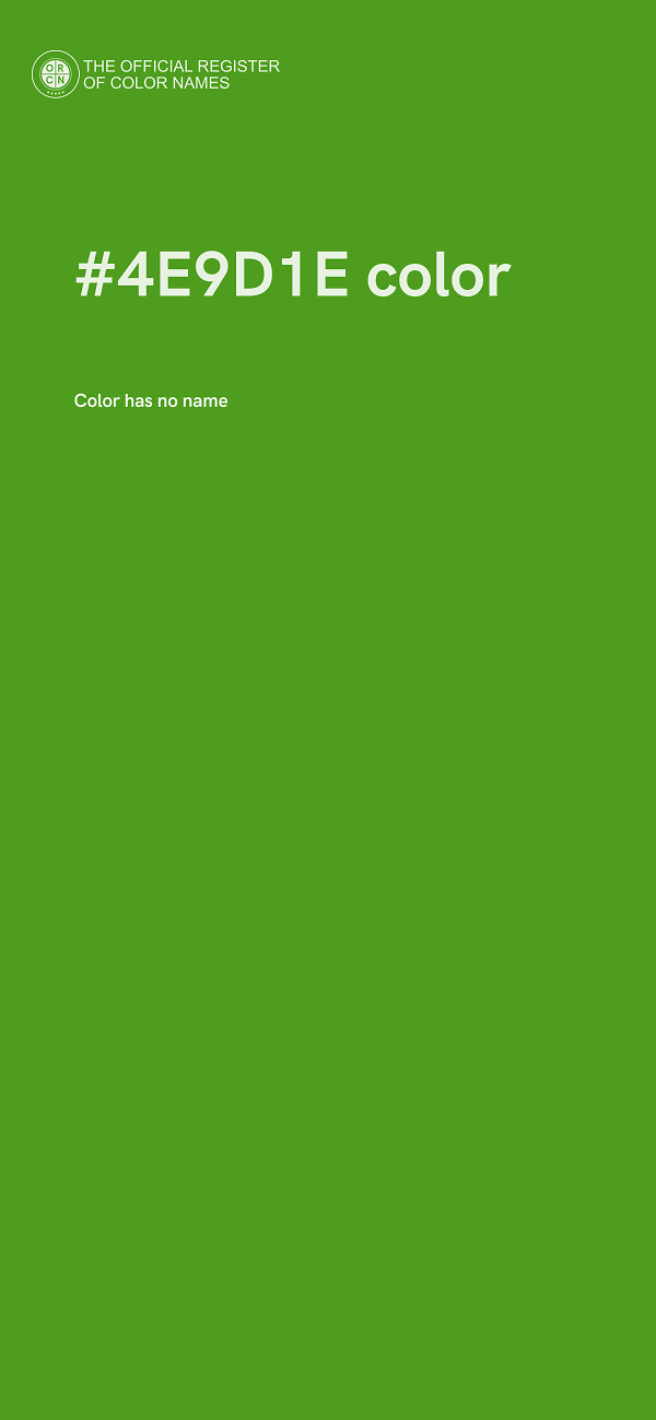 #4E9D1E color image