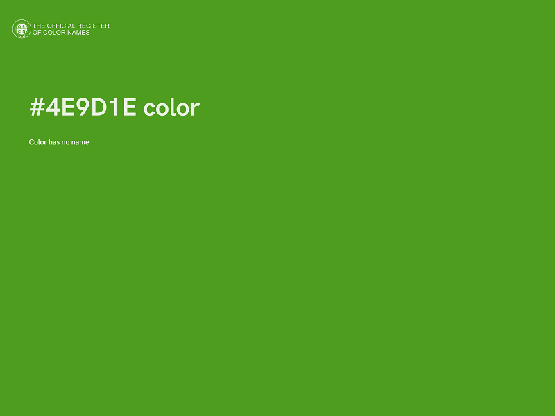#4E9D1E color image