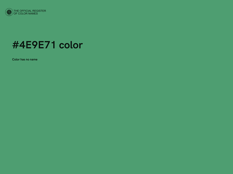 #4E9E71 color image