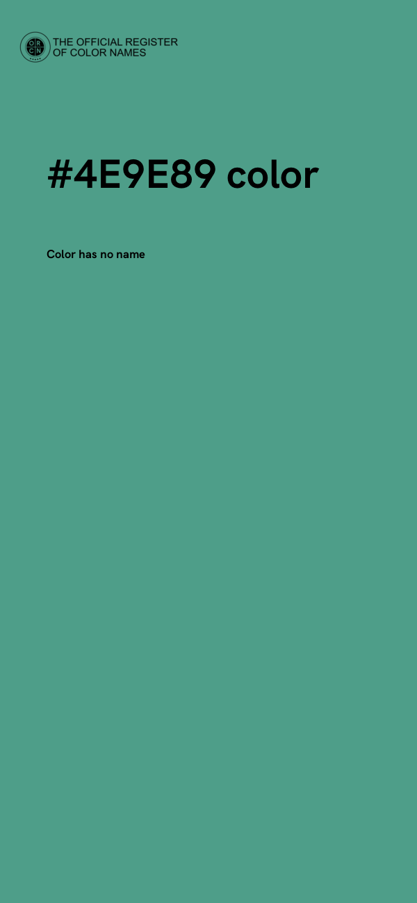 #4E9E89 color image
