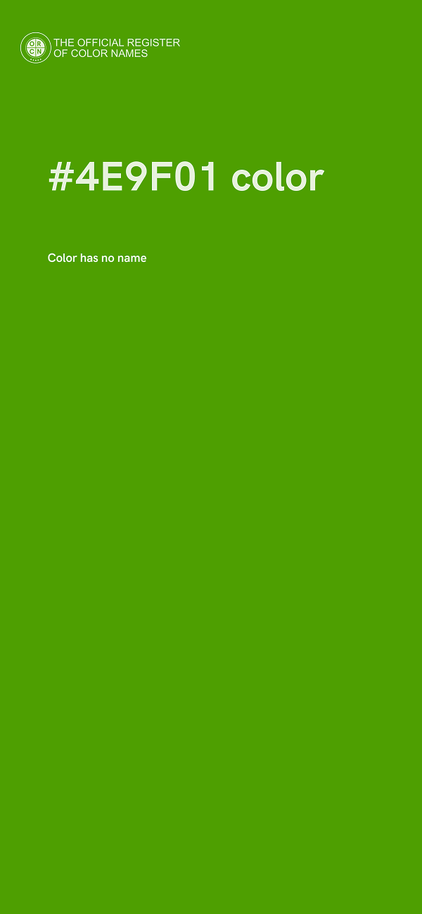 #4E9F01 color image