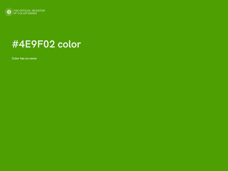 #4E9F02 color image