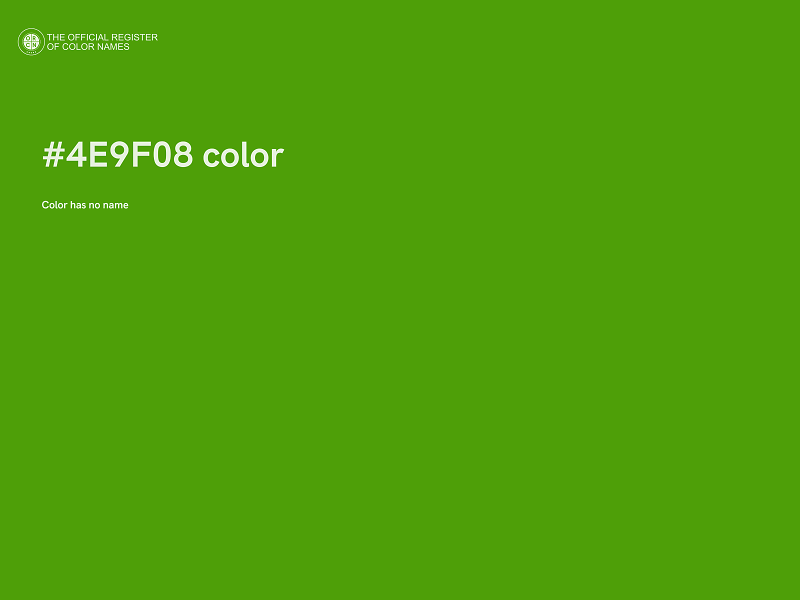 #4E9F08 color image