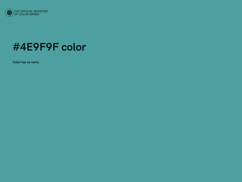 #4E9F9F color image