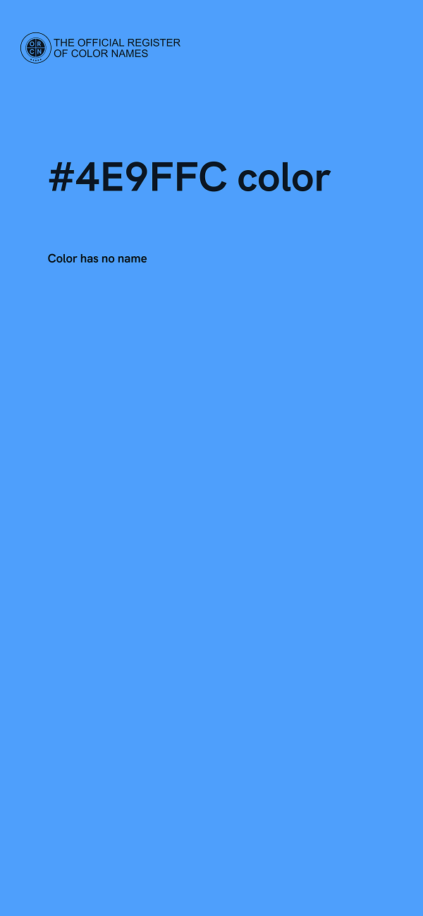 #4E9FFC color image