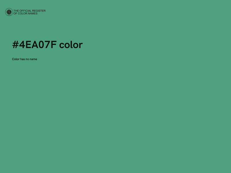 #4EA07F color image