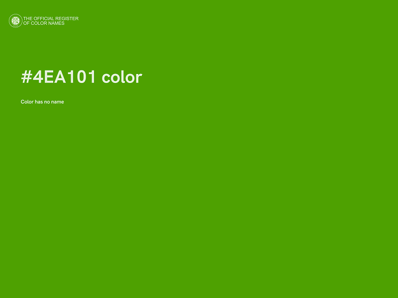 #4EA101 color image