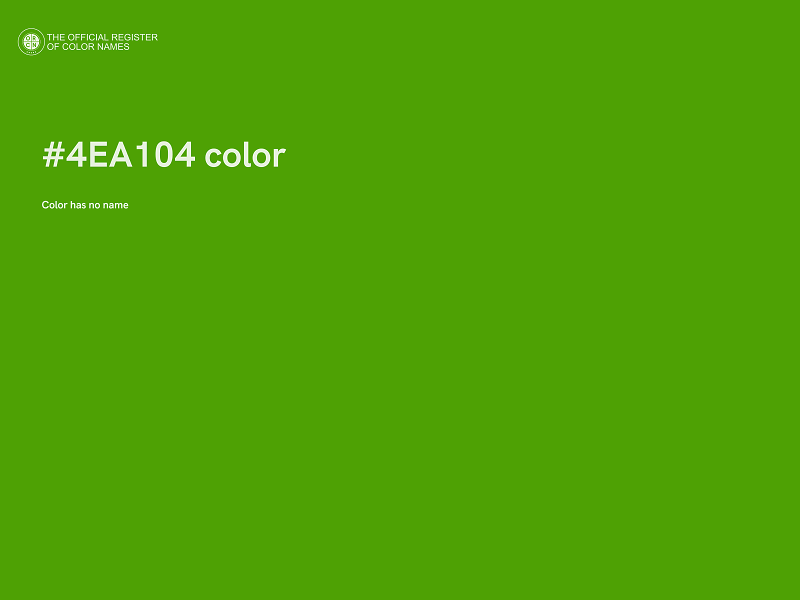 #4EA104 color image