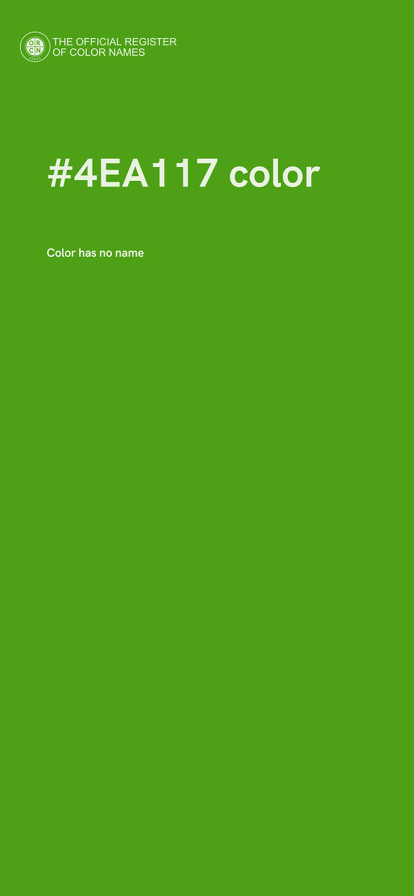 #4EA117 color image
